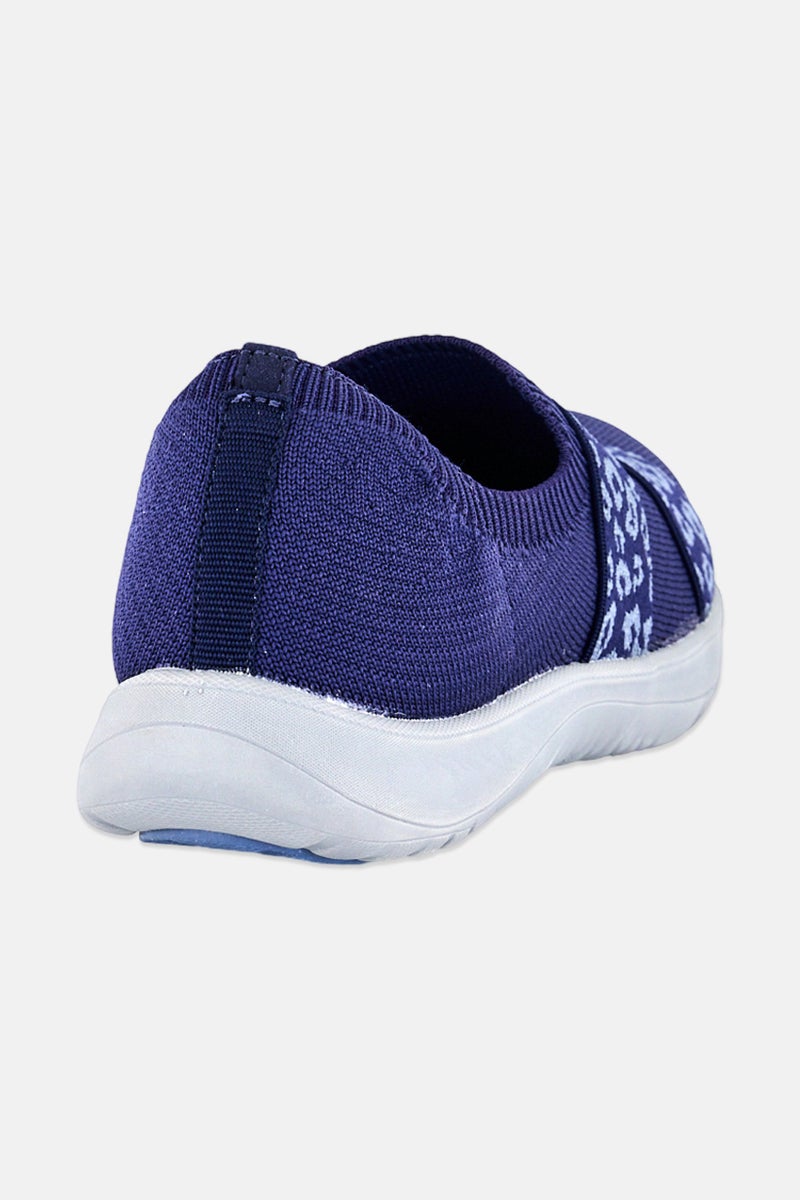 clarks Women Adella Stride Slip On Casual Shoes, Navy - Image 4