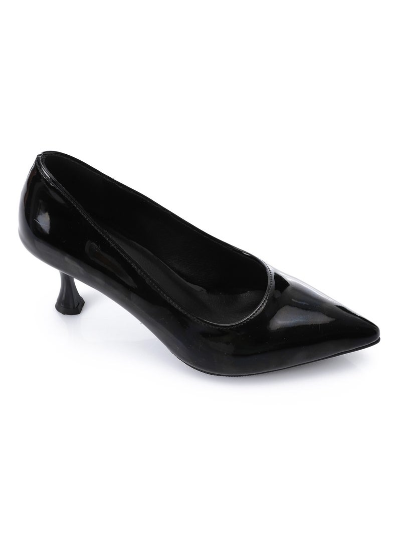 Mr.joe Mr Joe Classic Black Verne court Pumps - 3023  - Image 1