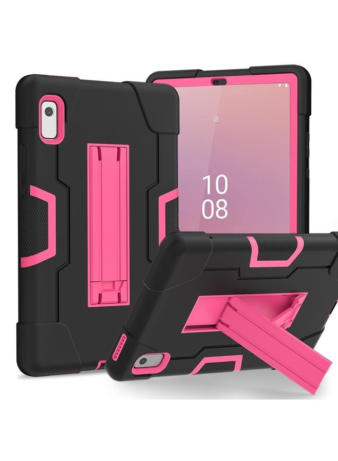 S-TOP Case For Lenovo Tab M9 / TB-310FU Contrast Color Silicone Hybrid PC Tablet Case with Holder - Image 1
