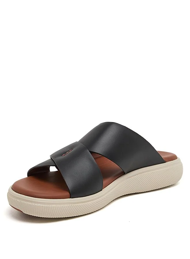 ستيف مادن SMD 200-BLACK Black Men's Comfort Sandals