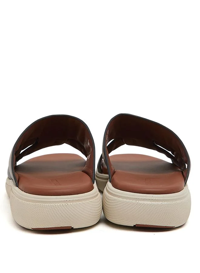 Steve Madden  SMD 200-BLACK Black Men's Comfort Sandals for Men | Best Price UAE