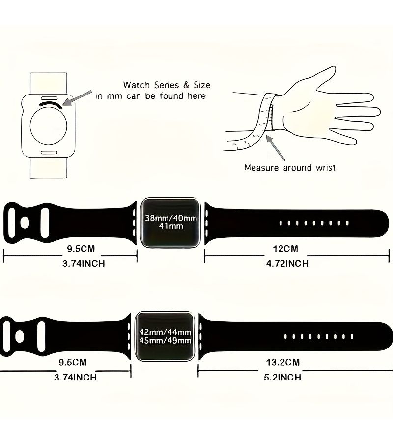 عرض الصيف الخاص: سوار مطاطي بنمط نجم البحر الهندسي، متوافق مع ساعات Apple Watch 38mm - 40mm - 41mm - 42mm، ألوان مزدوجة مختلطة 2، نمط طبيعي ناعم، حزام رياضي مناسب للتمارين، إكسسوار الساعة الذكية، تصميم محفور بالليزر، متين وخفيف الوزن، إبزيم قابل للتعديل، مشبك آمن، مناسب لنمط الحياة النشط وعشاق التكنولوجيا. (الساعة غير متضمنة) - Image 3