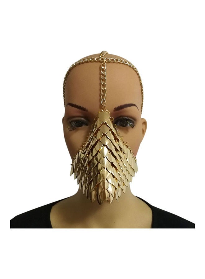 Loquat Unique Metal Head Chain Mask Face Jewelry for  Cospaly Party Fancy Dress Ball Gift - Image 1
