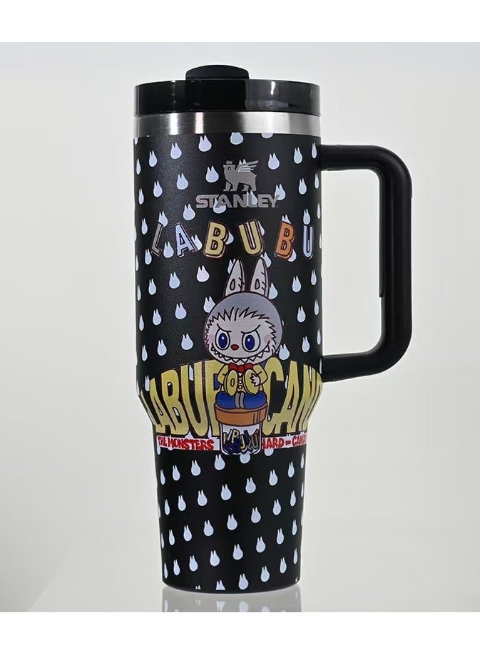 Stanley 40oz Stainless Steel Vacuum Insulated Travel Cup – Double Wall Leak-Proof Tumbler with Handle & Straw | Keeps Drinks Hot & Cold for Hours | Premium Reusable Coffee Mug, Exclusive Collectible Design - Image 2