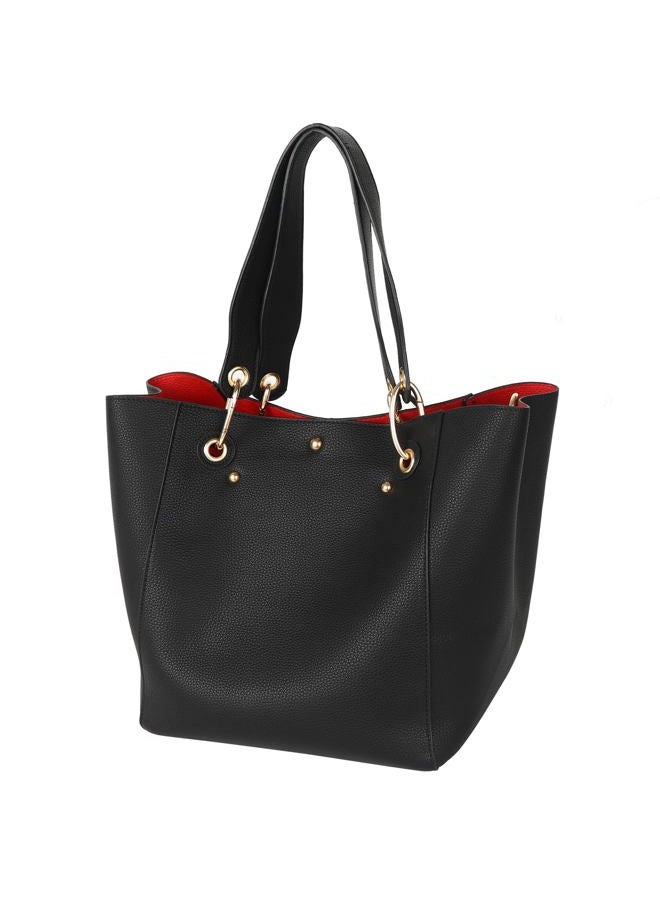 sqlp Large Work Tote Bag for Women Designer Purses and Handbags Big Bucket bags Ladies Travel Crossbody Purse, Black, One size - Image 5