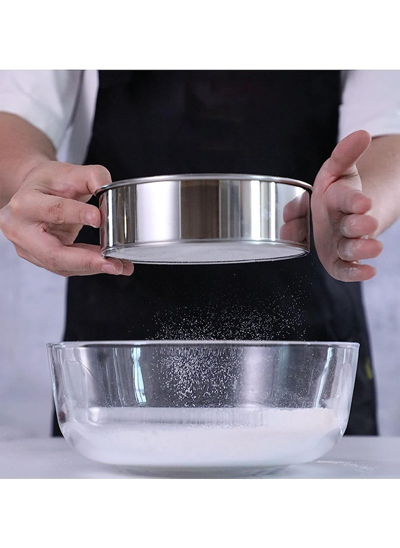 BLACKSTONE - Fine Mesh Flour Sifter Easy to Clean, Suitable for Flour and Sugar Sieve, Fast Flour Sieve 25CM - Image 1