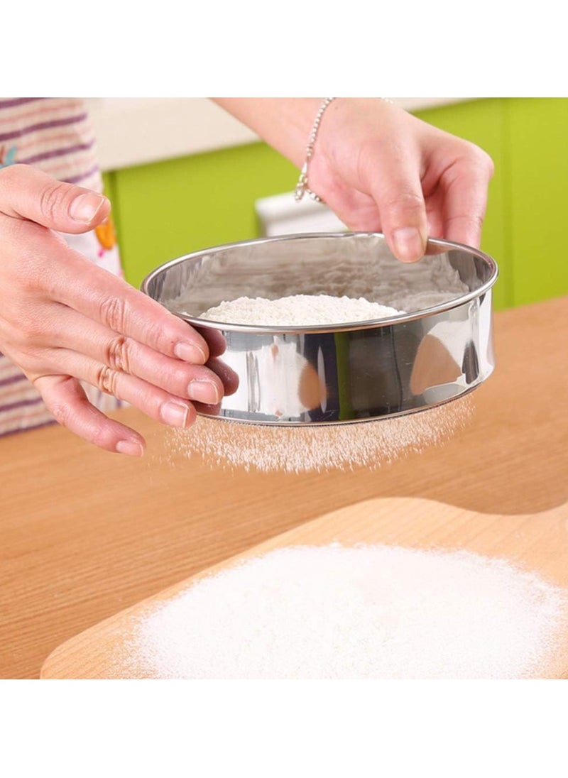 BLACKSTONE - Fine Mesh Flour Sifter Easy to Clean, Suitable for Flour and Sugar Sieve, Fast Flour Sieve 25CM - Image 1