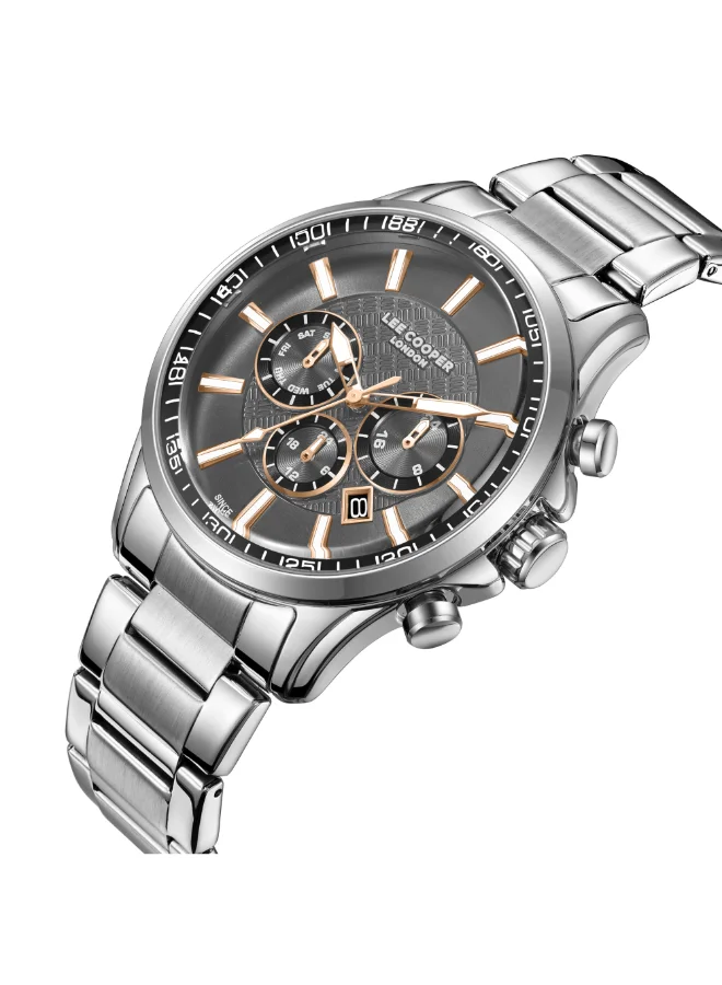 Lee Cooper Men's Metal Multi Function Watch LC08149.360 - 44 mm