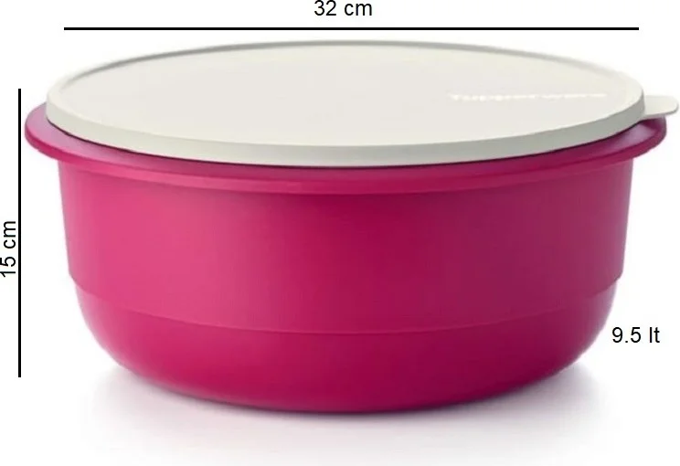 Tupperware Miksim 9.5 Lt Preparation Storage Container Fuchsia Hsgl