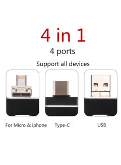 Generic Android E-commerce For Mobile Phone U Disk Four In One For HuaweiG Large Capacity 128 Multi-function For AppleU Disk-Color:Rose Gold (large Window)-Capacity:256GB  - Image 3
