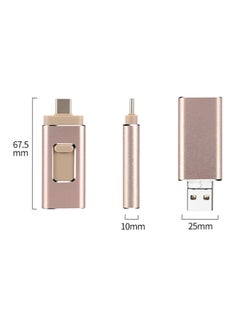 Generic Android E-commerce For Mobile Phone U Disk Four In One For HuaweiG Large Capacity 128 Multi-function For AppleU Disk-Color:Rose Gold (large Window)-Capacity:256GB  - Image 4