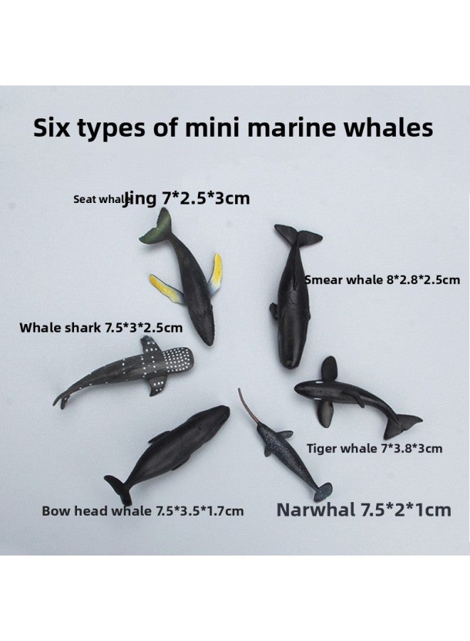 Simulation Animal Model Mini Ocean Deep Sea Trumpet Shark Great White Shark Conch Glue Drop Jewelry Toy-Color:10 Marine Animals  - Image 3
