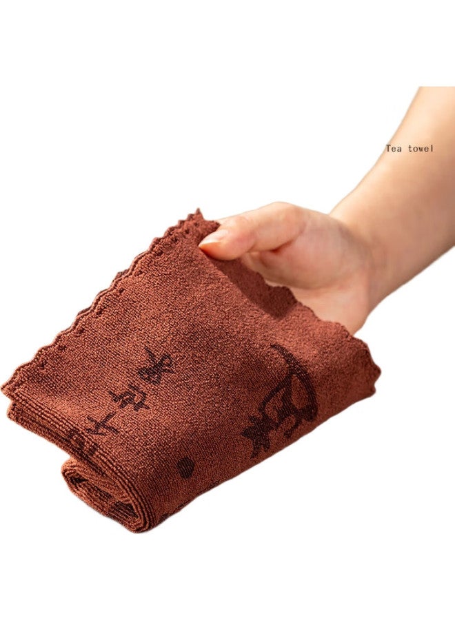 Yijuke 4-Pack Thick Tea Towels, Kung Fu Tea Accessories, Tea Table Cloths, Tea Mats, Tea Table Covers, Absorbent - Image 1