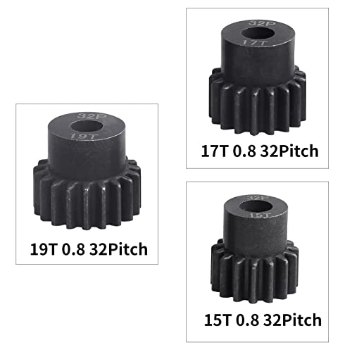 FriHobby Metal Steel 54T 32P Spur Gear with 15T/17T/19T Pinions Gear Sets Replace 3956 for Traxxas Slash Rustler Stampede E-REVO Summit ST Rally Raptor R T-Maxx 2WD VXL - Image 5