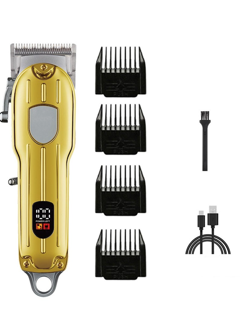 FLOWING （Dynasty Gold）1800mAh Beard Trimmer,Men Multifunctional Hair Trimmer Mens Electric Clipper Suitable for Mustache Body Nose Ear Facial Trimmers Rechargeable Hair Clippers Waterproof Precision Trimmer - Image 1
