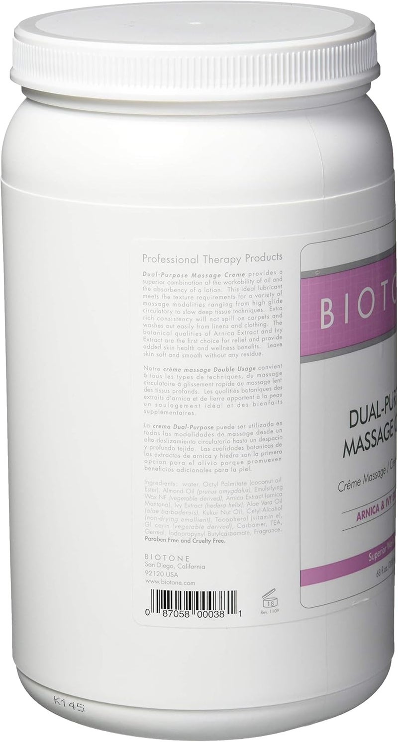 Biotone Dual Purpose Massage Creme, 68 oz. - Image 2