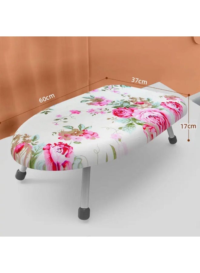 Mini foldable ironing table