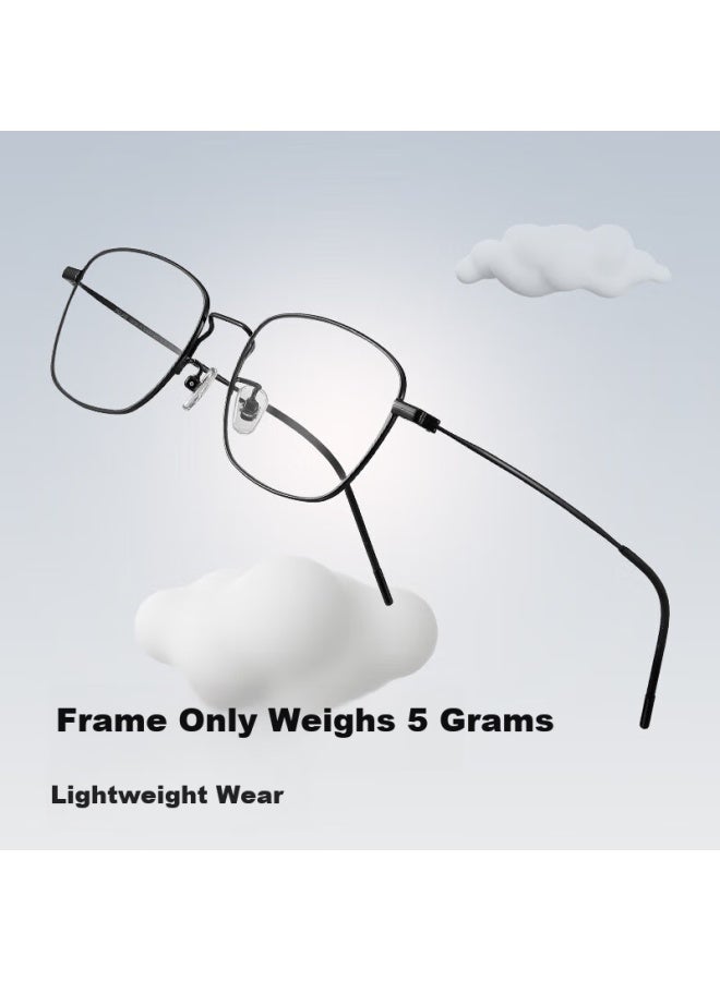 Pulais Uni Imported Progressive Multifocal Blue Light Blocking High Definition Pure Titanium Reading Gl - Image 2