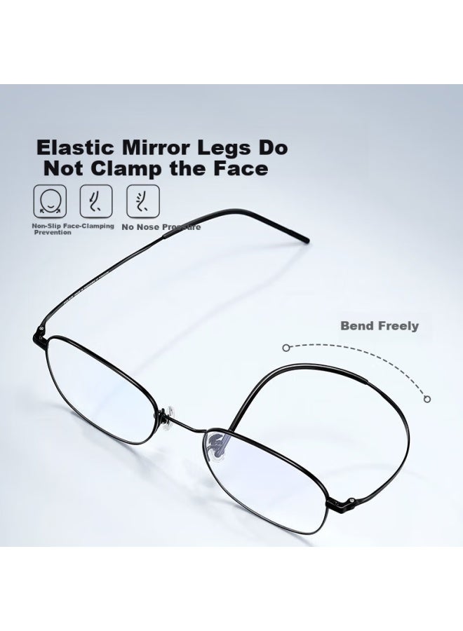 Pulais Uni Imported Progressive Multifocal Blue Light Blocking High Definition Pure Titanium Reading Gl - Image 4