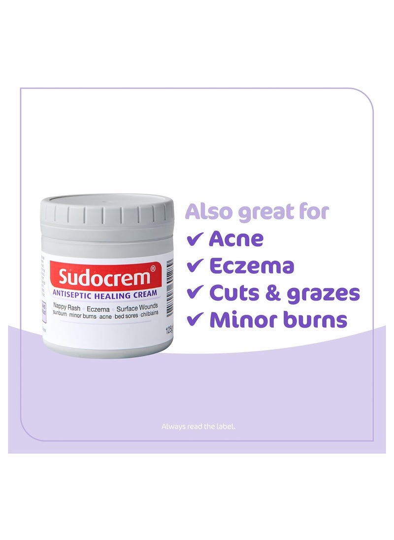Sudocrem Sudocrem Antiseptic Healing Cream 125g – Multi-Purpose Skin Protection for Babies, Adults & Sensitive Skin – Treats Diaper Rash, Eczema, Acne, Cuts & Burns  - Image 2