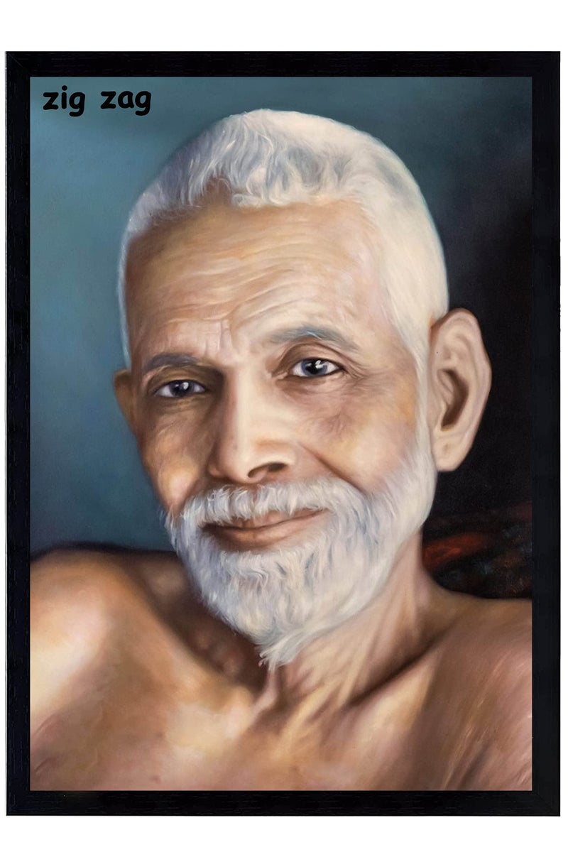 zig zag Ramana Maharshi Big Photo Frame For Wall Picture Frame Size medium 95 x 135 inches Acrylic Glass