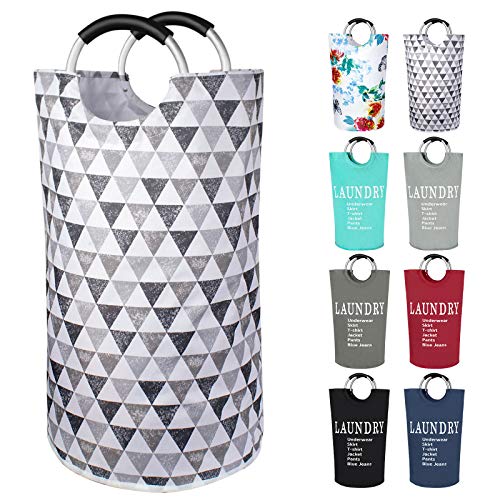 Dalykate Large Laundry Basket 82L Collapsible Oxford Fabric Laundry Hamper Foldable Clothes Laundry Bag with Handles Waterproof Washing Bin Portable Dirty Clothes Basket for College Dorm Family