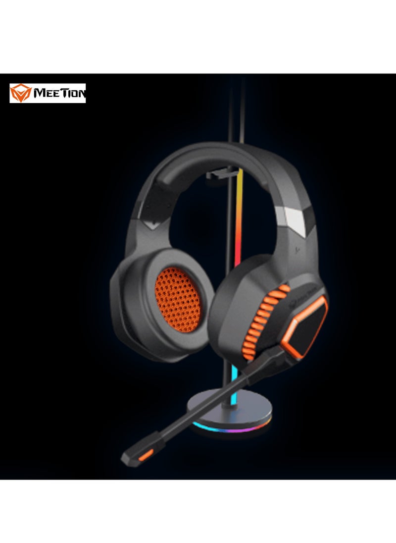 Meetion - MEETION Surround Sound Wireless Gaming Headset BTH014 2.4g/Bluetooth/wired three-mode connection Rotatable noise-cancelling microphone Lightweight soft white leather earmuffs - Image 1