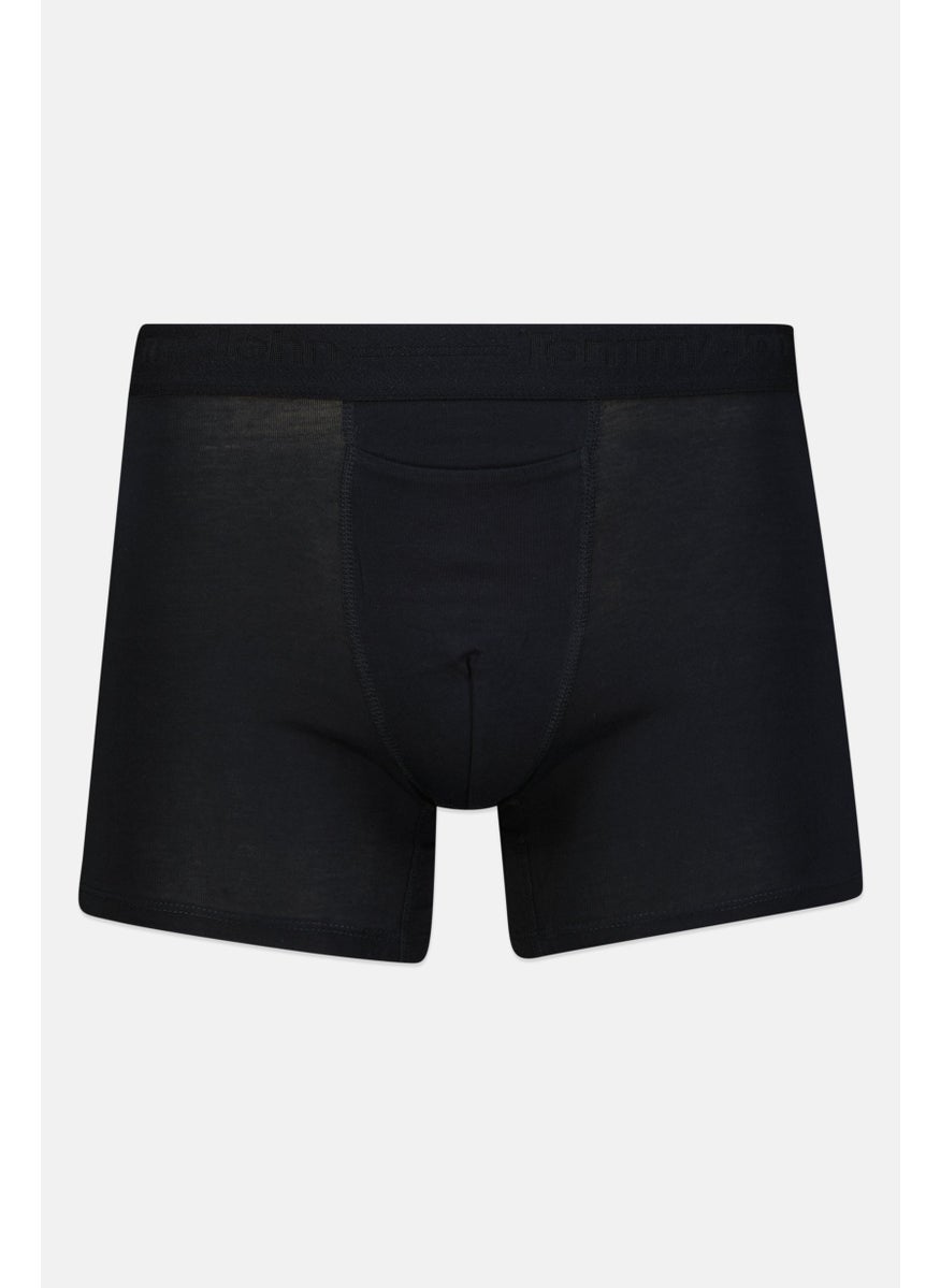 Tommy John - Men 2 Pack 4 Inseam Solid Trunk, Black - Image 1