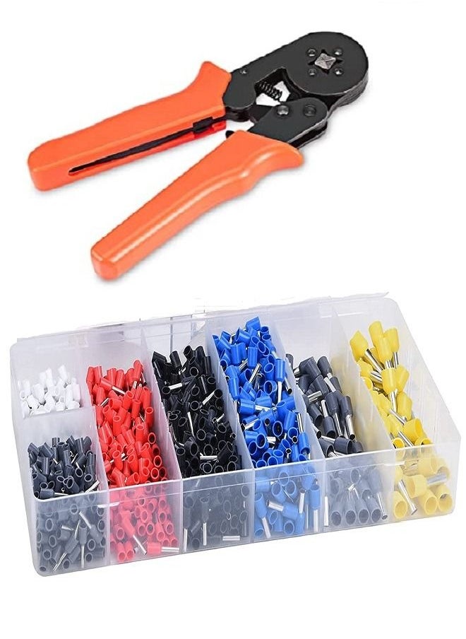 Generic Crimper Plier Set with 1200 PC Wire Terminals Crimping Connectors Wire End Ferrules  - Image 1