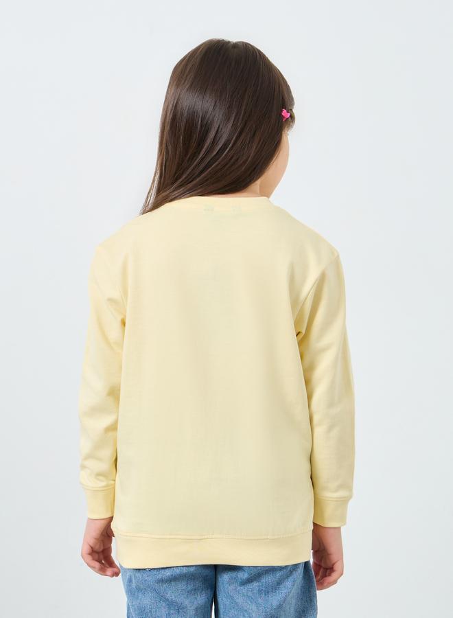 Styli Girls Yellow Dreamer Graphic Sweatshirt - Image 4