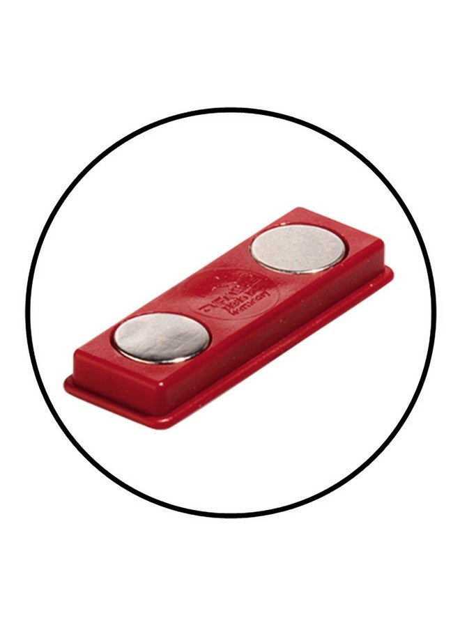 ديورابل حامل شارة اسم محدب قابل للطي، مغناطيس مزدوج، 3 3/4 × 2 1/4، شفاف، 10 قطع - Image 3