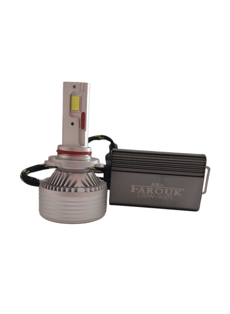 Farouk طقم مصابيح أمامية للسيارة بتقنية LED طراز XS-150 9005، أقصى سطوع 10000 لومن - Image 5