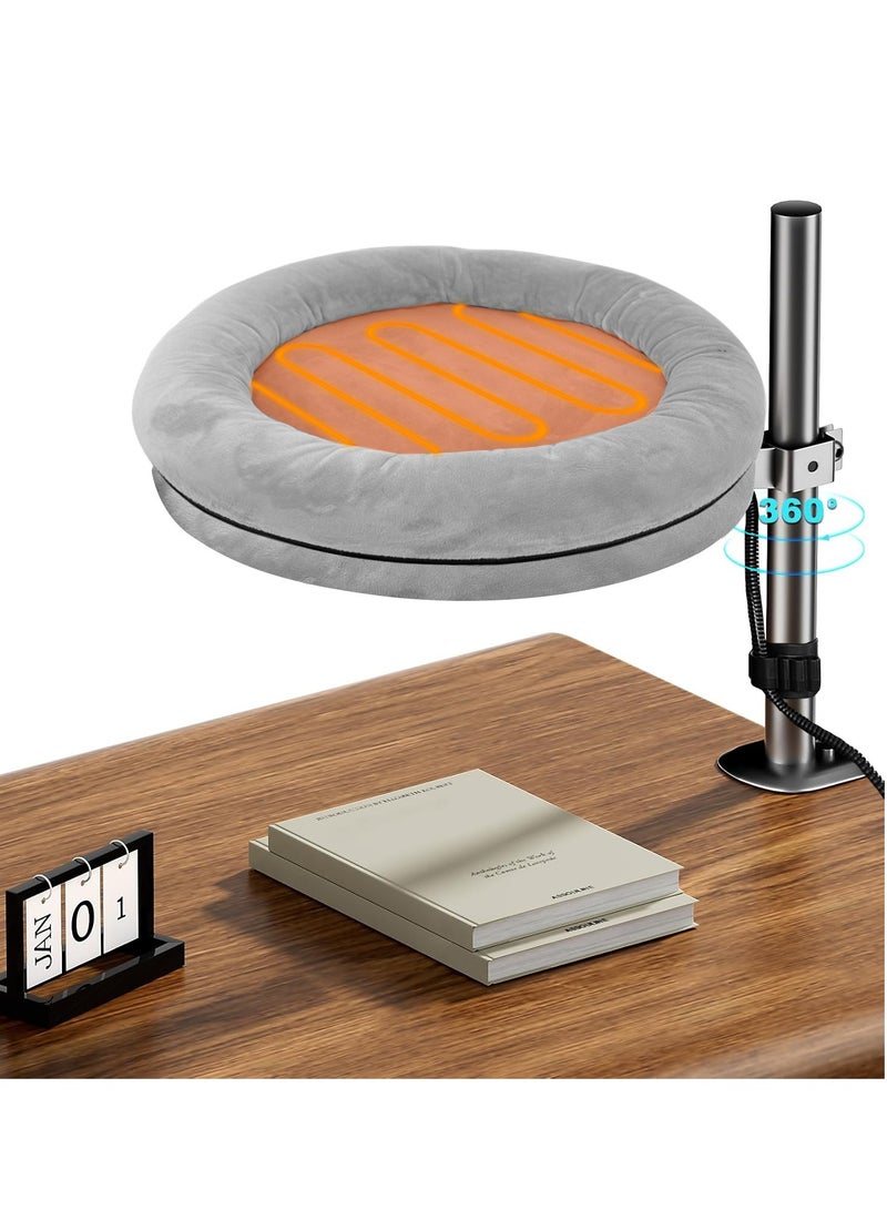 general The desktop rotating heating cat nest flannel fabric is warm and soft, removable and washable, and the height can be adjusted. - Image 4