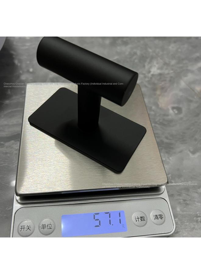 Bluejw In Stock Stainless Steel Coat Hook Hook Toilet Nail-free Rectangular Bottom Single Hook Seamless Sticky Hook Coat Hook - Image 5