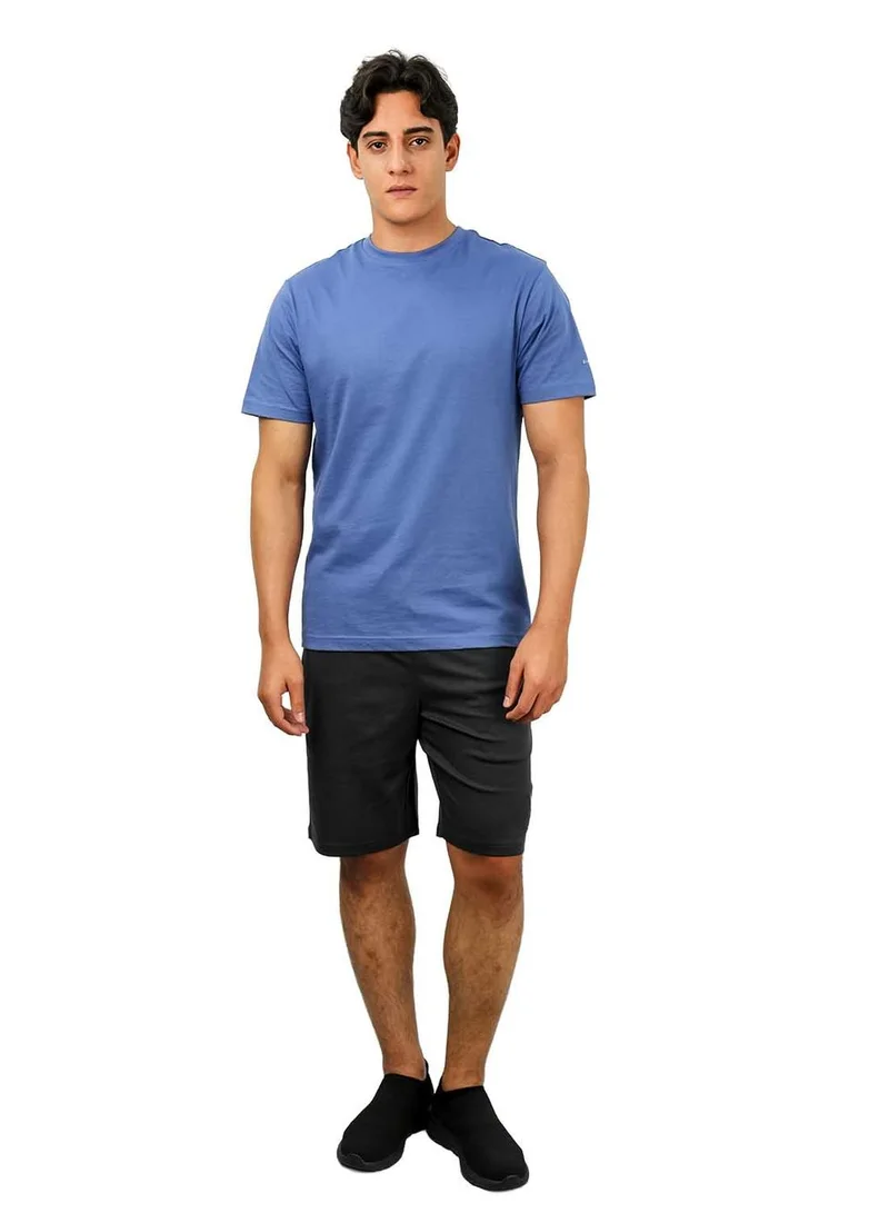 جيوردانو تي شيرت قطن جوردانو رجالي بقصة ضيقة وياقة دائرية وأكمام قصيرة