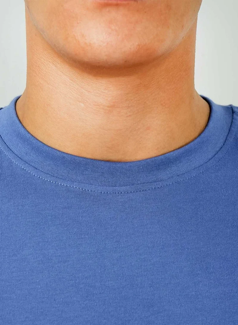 GIORDANO  Men's Giordano Cotton Crewneck Slim Fit Tee - Short Sleeve for Men | Best Price UAE