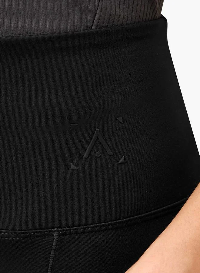 Splash Active BLACK Yoga Slim Fit Leggings with Cell Phone Pocket for Women | Best Price UAE