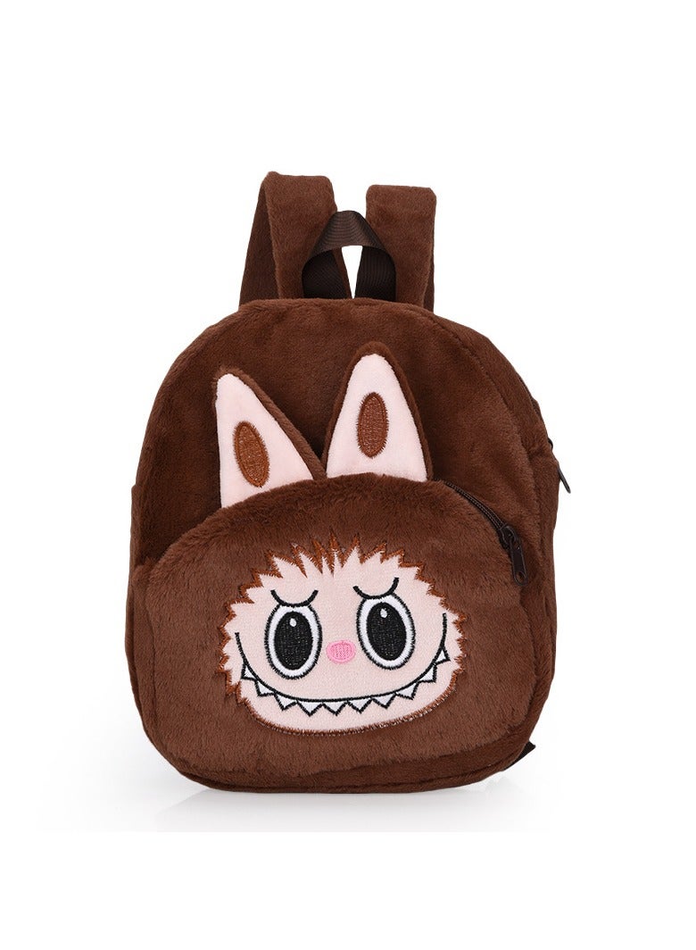 Cartoon Casual Bubble Matlab Toddler Backpack Autumn and Winter Schoolbag Large Capacity Children Plush Backpack 26*23*9CM