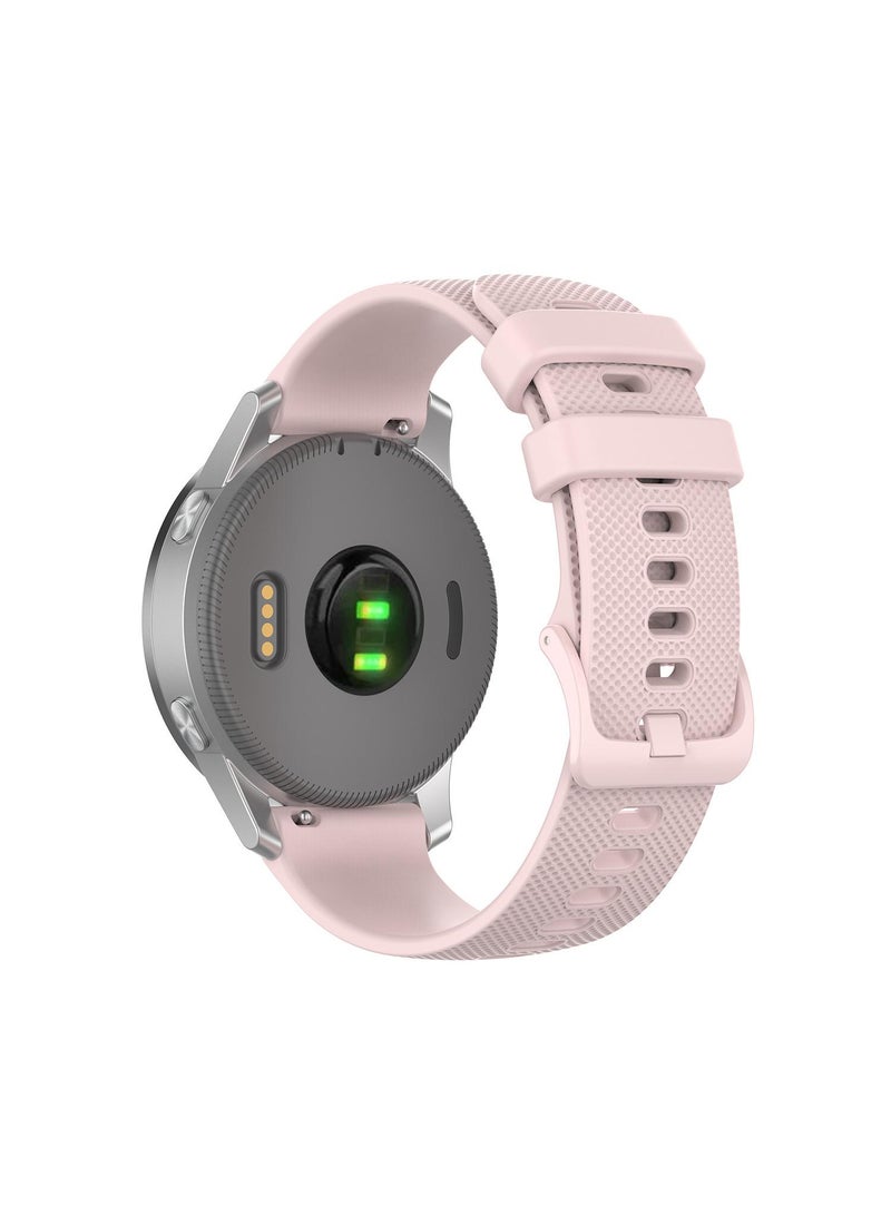 1Pcs Watch Band Suitable For Huawei Watch 3 pro/ Samsung galaxy Watch /Garmin Venu 2S/ vivoactive5 Pink 18mm - Image 1