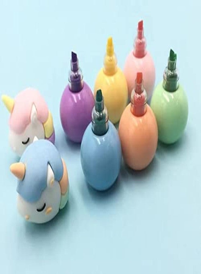Mayatra's Unicorn Shape Highlighter For books Fancy Cute markers For Kids (Unicorn Pack Of 2) - Image 2