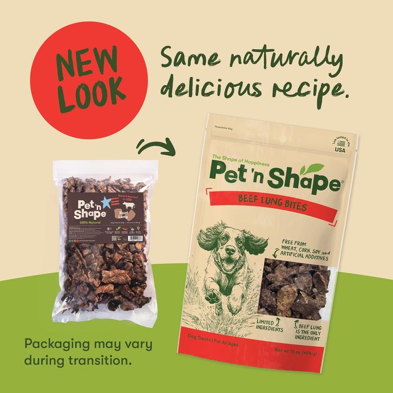 Pet 'n Shape Beef Lung Dog Treats – Made and Sourced in the USA - Training Treat, 1 Pound - Image 4