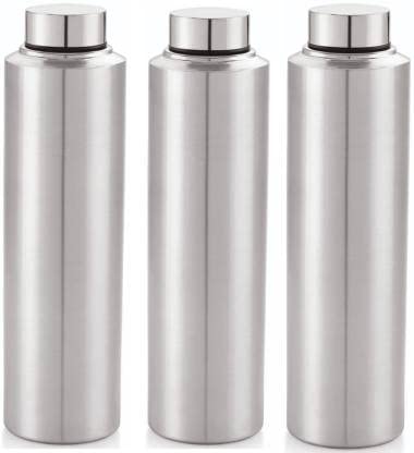 STEEPLE 1000ml Stainless Steel Water Bottle, Fridge Water Bottle Set 1Litre (3) - Image 1