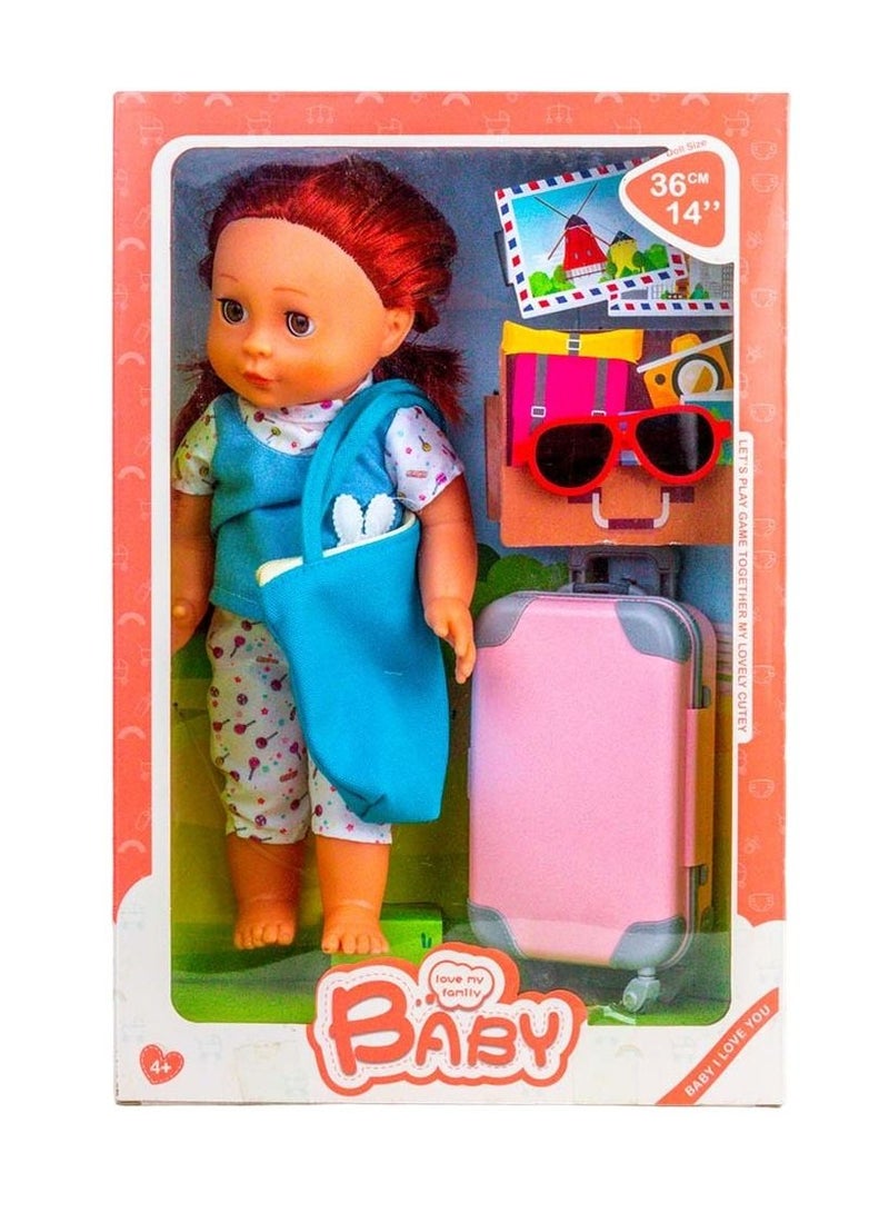 Baby Doll with Travel Bag and Accessories - 7131-1 