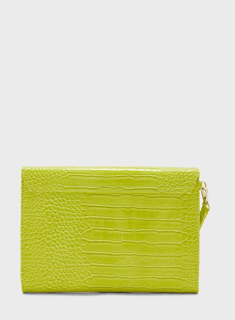 Ted Baker Crocey Croc Effect Envelope Pouch