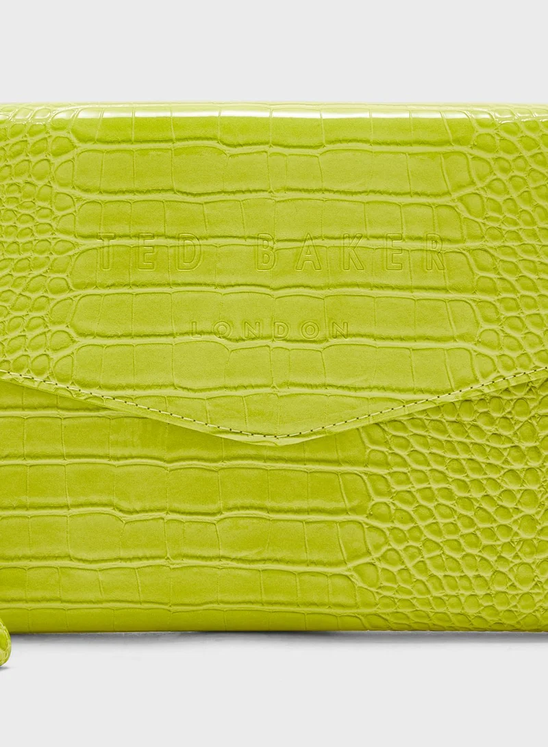 Ted Baker Crocey Croc Effect Envelope Pouch