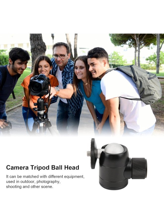 klarako Mini Ball Head Aluminum Alloy Tripod SLR Camera 360 Degree Rotating Ball Head,1/4in Screw 1/4in Screw Hole Ballhead - Image 3