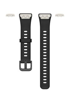 Generic Soft Honor Band 6 Silicone Strap for Honor 6 Monochrome Replacement Mesh Soft Sports - Black  - Image 4