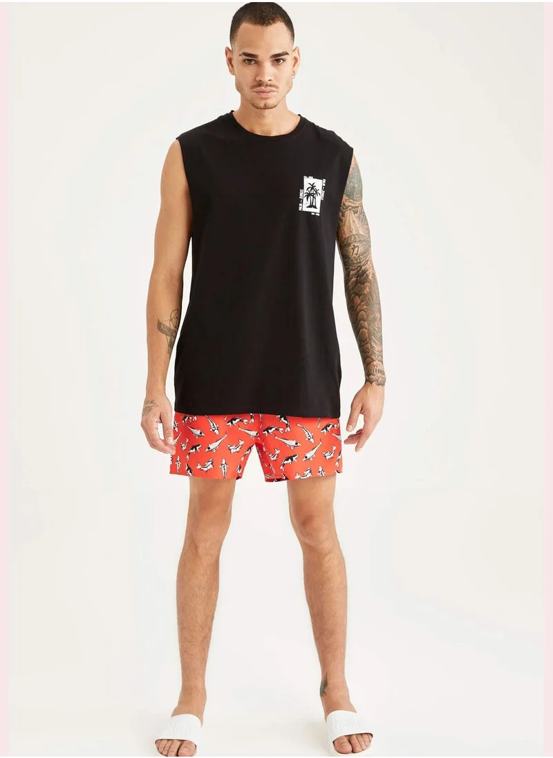 DeFacto Printed Mini Swim Short