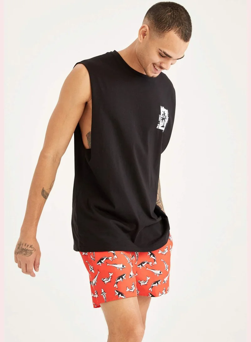 DeFacto Printed Mini Swim Short