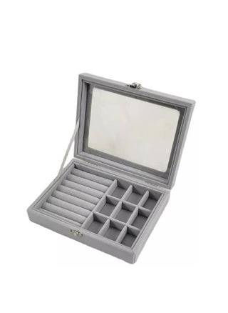 Glass Ring Jewelry 9 Grids Velvet Display Storage Box Tray Case Holder Earring Organizer Stand, Alloy Multicolor - pzsku/Z939195E2B3C68C20C0D0Z/45/_/1733671810/a31dbe00-eef8-4974-8ca4-65e4a5e2a164